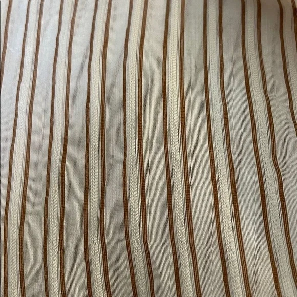 Zara | Semi Sheer |Pinstripe |Collared |Button Down |Wide Cuff |Blouse |Size XXL - Picture 10 of 14